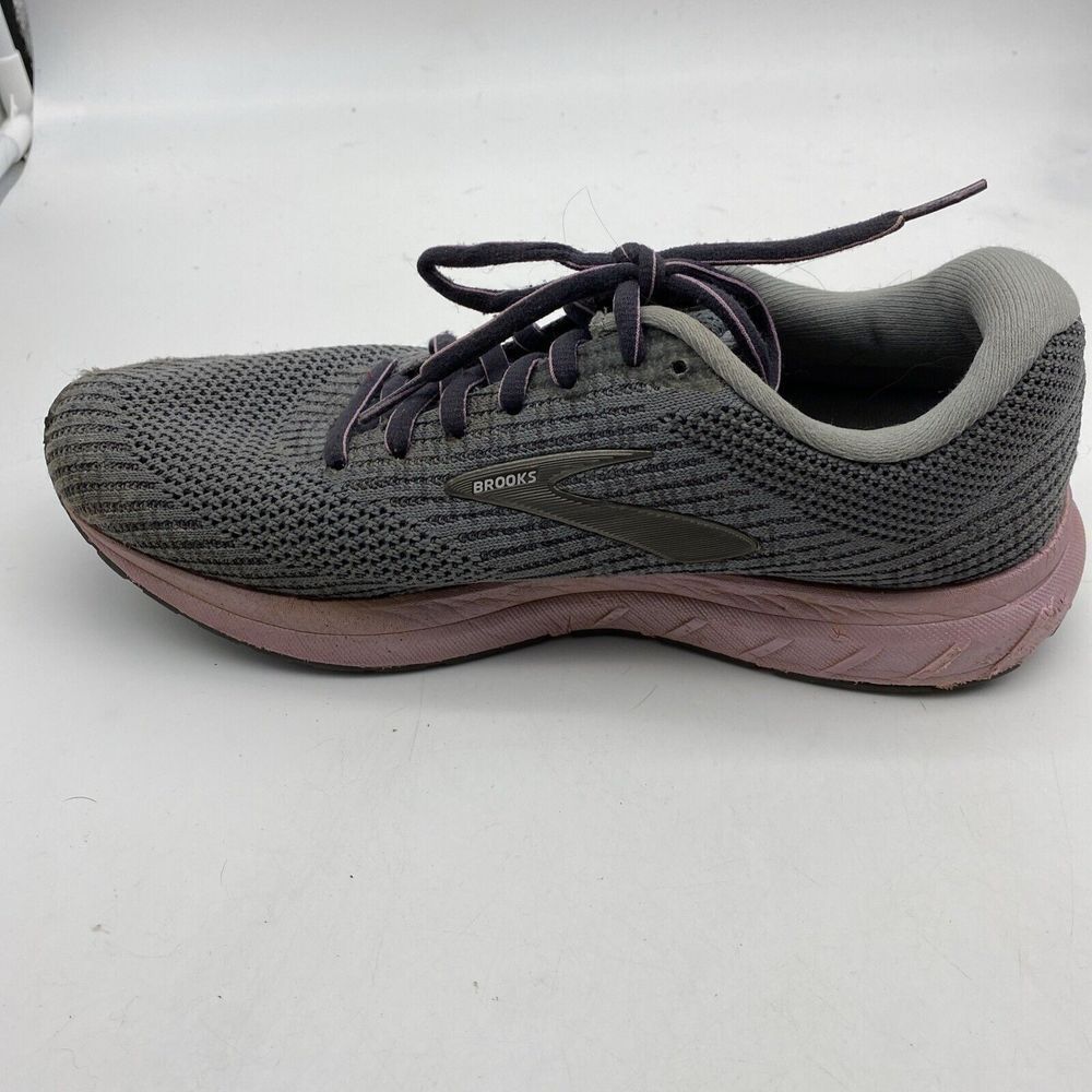 Brooks Shoes Revel 3 Womens 9 Gray Pink Running Athletic Sneakers Gym Walking - Picture 12 of 16